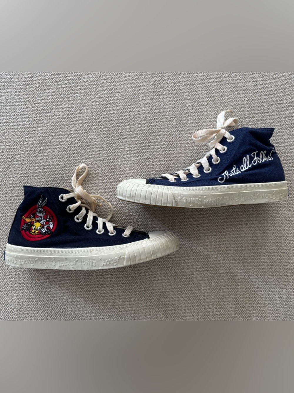 Vintage 1993 Looney Tunes Womens 6.5 Canvas Keds Shoes